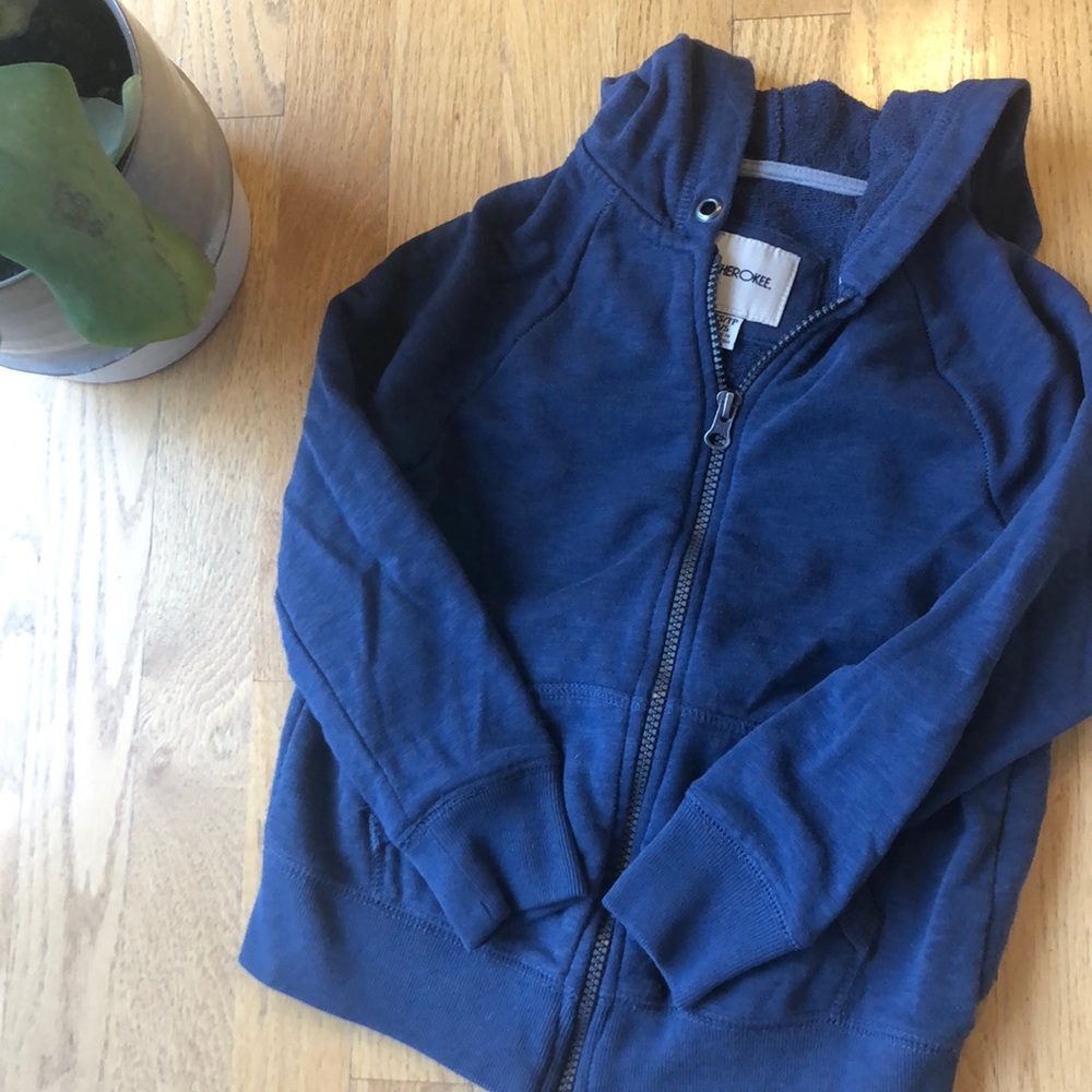 Blue zip up hoodie